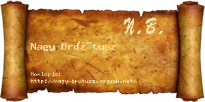 Nagy Brútusz névjegykártya